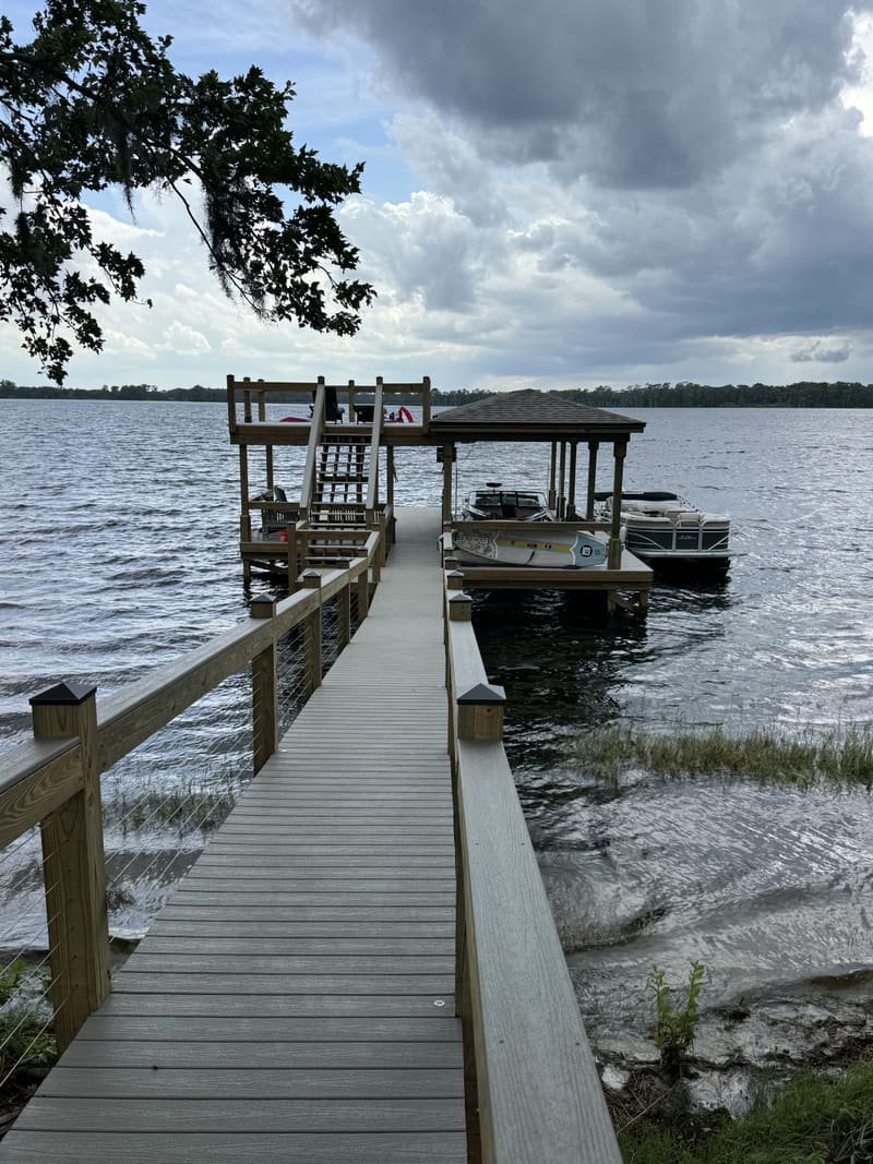 Completed Dock Project in Central Florida