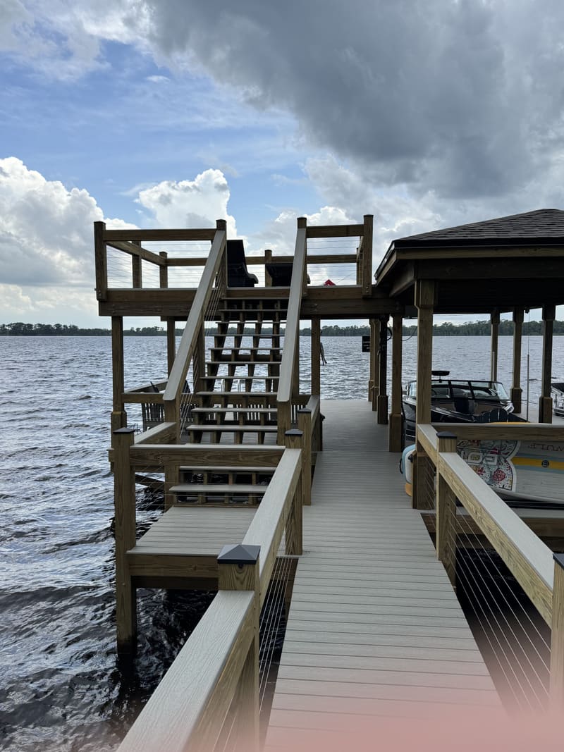 Completed Dock Project in Central Florida