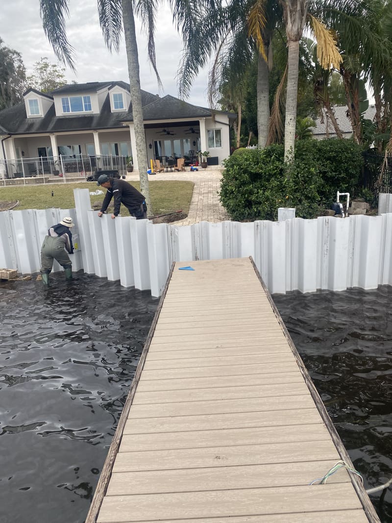 Dock Build, In Progress in Central Florida
